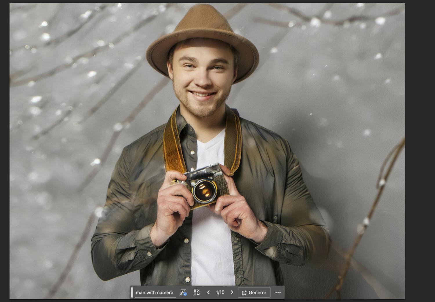 Ny kamera. Vi upplevde en del problem när vi ville ersätta kameran i fotografens händer genom att ladda upp en referensbild, men funktionen är bara i betastadiet för närvarande.